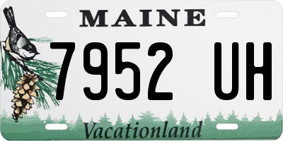 ME license plate 7952UH