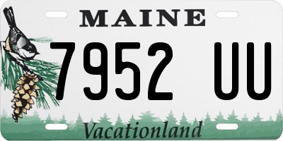 ME license plate 7952UU