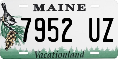 ME license plate 7952UZ