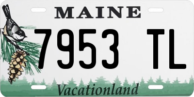 ME license plate 7953TL