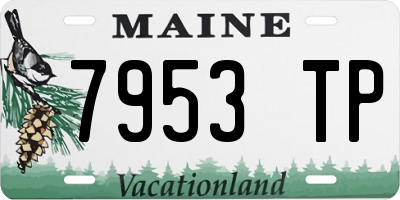 ME license plate 7953TP