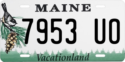 ME license plate 7953UO