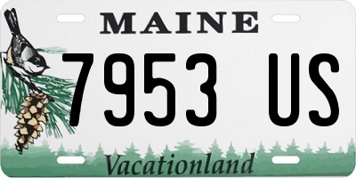 ME license plate 7953US