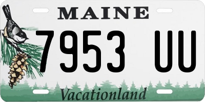 ME license plate 7953UU