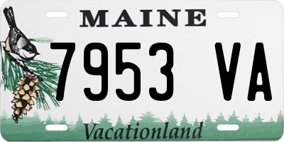 ME license plate 7953VA