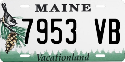 ME license plate 7953VB