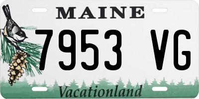 ME license plate 7953VG