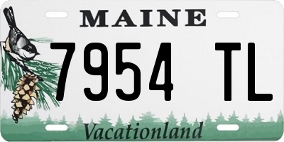ME license plate 7954TL