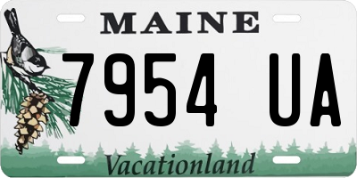ME license plate 7954UA