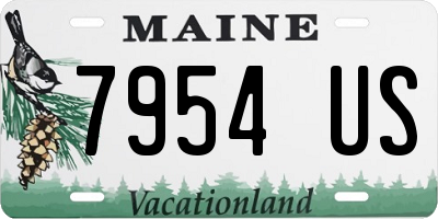 ME license plate 7954US