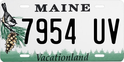 ME license plate 7954UV