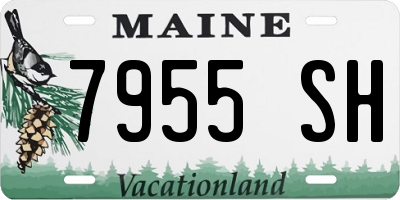 ME license plate 7955SH