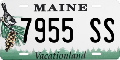 ME license plate 7955SS