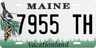 ME license plate 7955TH