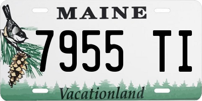ME license plate 7955TI