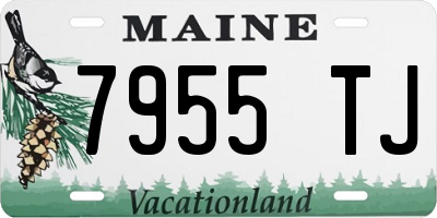 ME license plate 7955TJ