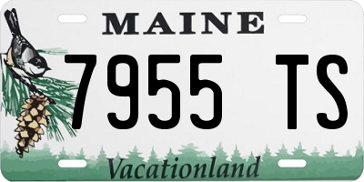ME license plate 7955TS