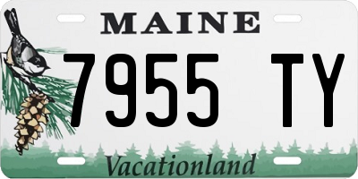 ME license plate 7955TY