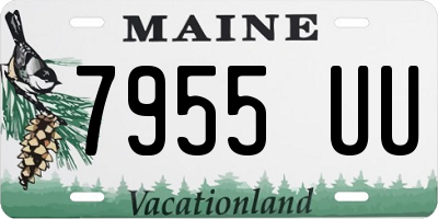 ME license plate 7955UU