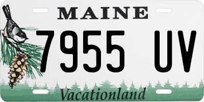 ME license plate 7955UV