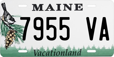 ME license plate 7955VA