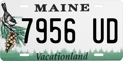 ME license plate 7956UD