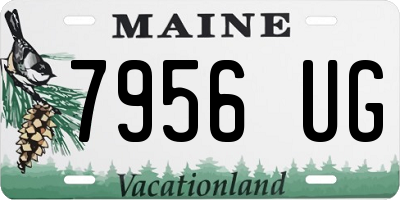 ME license plate 7956UG