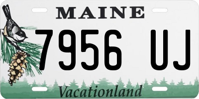 ME license plate 7956UJ