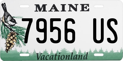 ME license plate 7956US