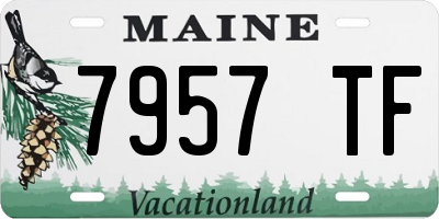 ME license plate 7957TF
