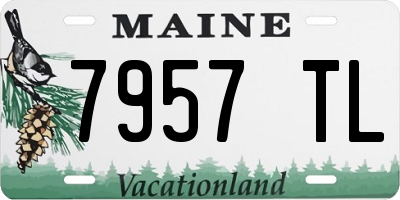 ME license plate 7957TL