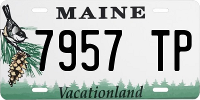 ME license plate 7957TP