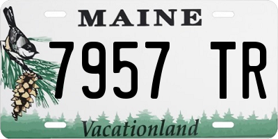 ME license plate 7957TR