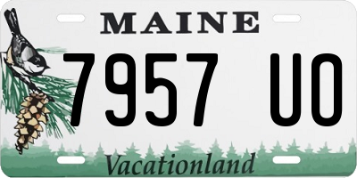 ME license plate 7957UO