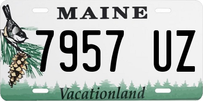 ME license plate 7957UZ