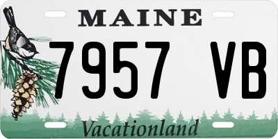 ME license plate 7957VB