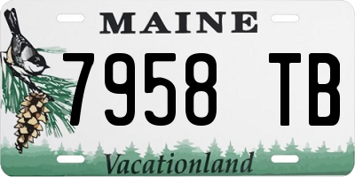 ME license plate 7958TB