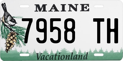 ME license plate 7958TH