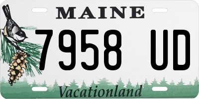 ME license plate 7958UD