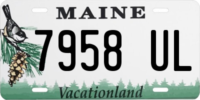 ME license plate 7958UL