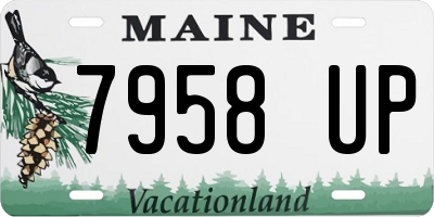 ME license plate 7958UP