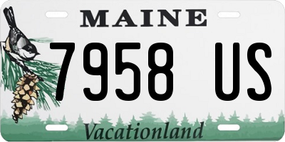 ME license plate 7958US