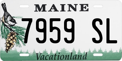 ME license plate 7959SL