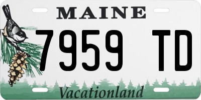 ME license plate 7959TD