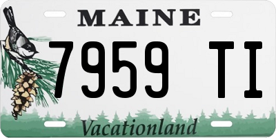 ME license plate 7959TI