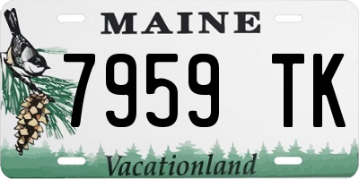 ME license plate 7959TK