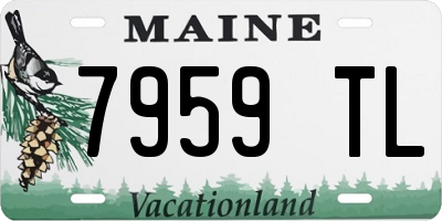 ME license plate 7959TL