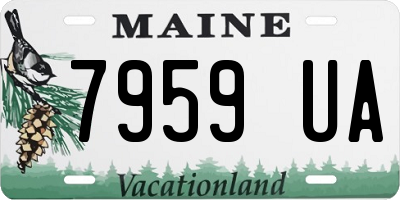 ME license plate 7959UA