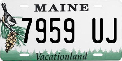 ME license plate 7959UJ