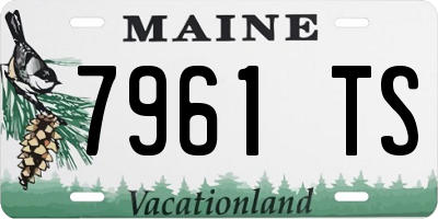 ME license plate 7961TS